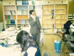 1987年頃の事務所内の様子
