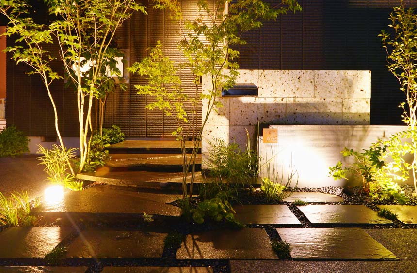 和モダン 神奈川県横浜市 川崎市のエクステリア 外構工事 庭リフォーム 栄和ガーデン