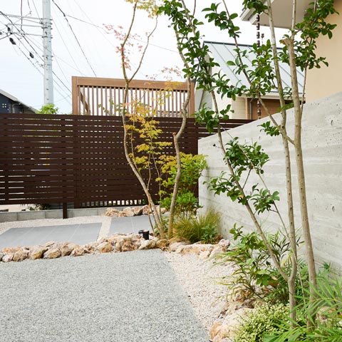 和モダンの外構施工事例