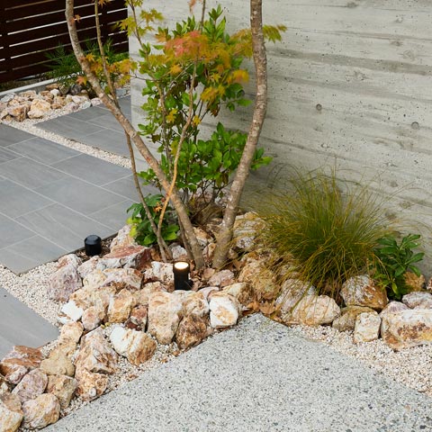 和モダンの外構施工事例