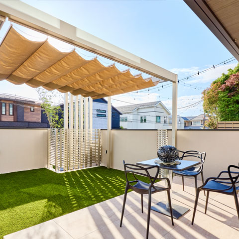 ラグジュアリーモダンの外構施工事例