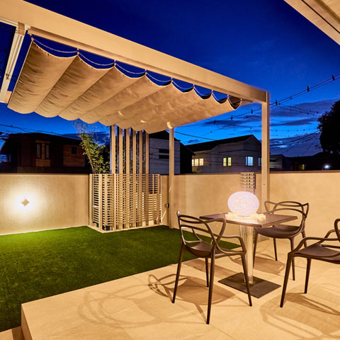 ラグジュアリーモダンの外構施工事例