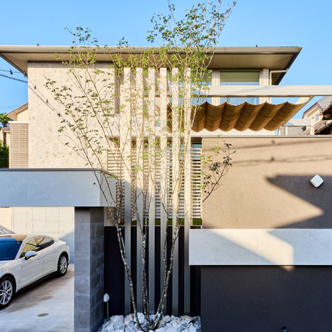 ラグジュアリーモダンの外構施工事例