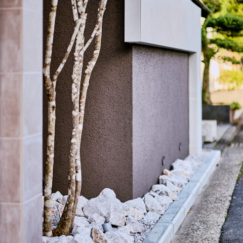 ラグジュアリーモダンの外構施工事例