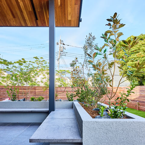 モダンリゾートの外構施工事例