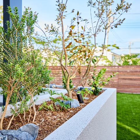 モダンリゾートの外構施工事例