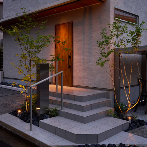 ナチュラルモダンの外構施工事例