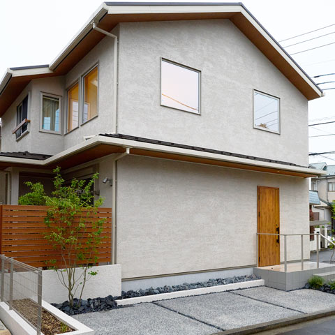 ナチュラルモダンの外構施工事例