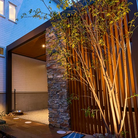 ナチュラルモダンの外構施工事例