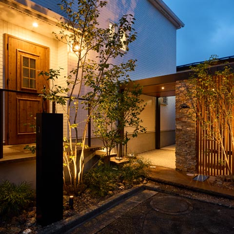 ナチュラルモダンの外構施工事例