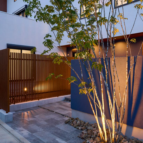 シンプルモダンの外構施工事例