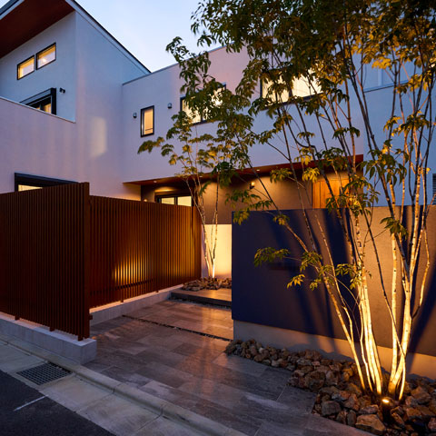 シンプルモダンの外構施工事例