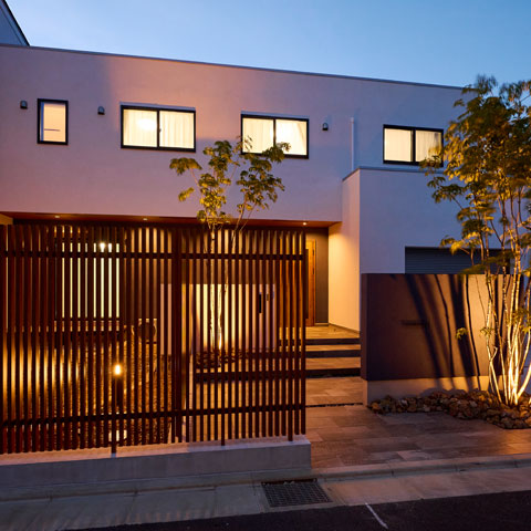 シンプルモダンの外構施工事例