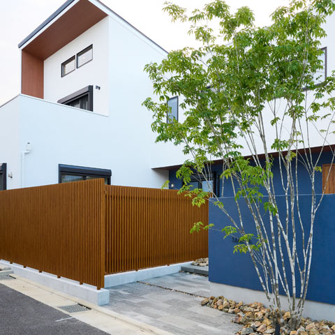 シンプルモダンの外構施工事例