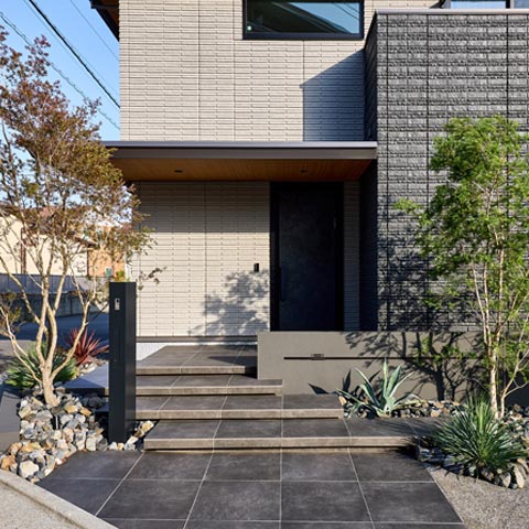 シンプルモダンの外構施工事例