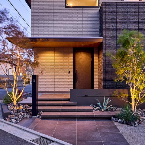 シンプルモダンの外構施工事例