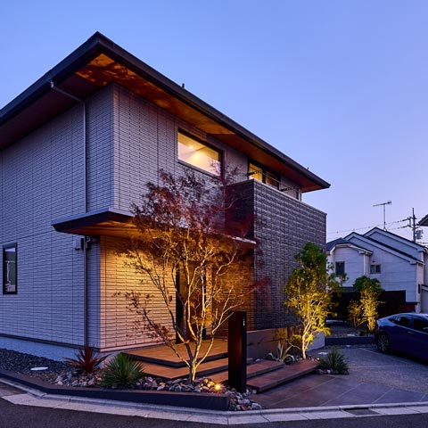 シンプルモダンの外構施工事例