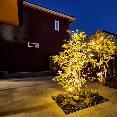 シンプルモダンの外構施工事例