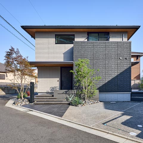 シンプルモダンの外構施工事例