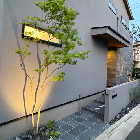 シンプルモダンの外構施工事例