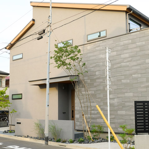 シンプルモダンの外構施工事例