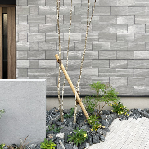 シンプルモダンの外構施工事例