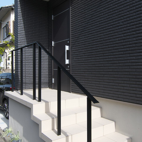 シンプルモダンの外構施工事例