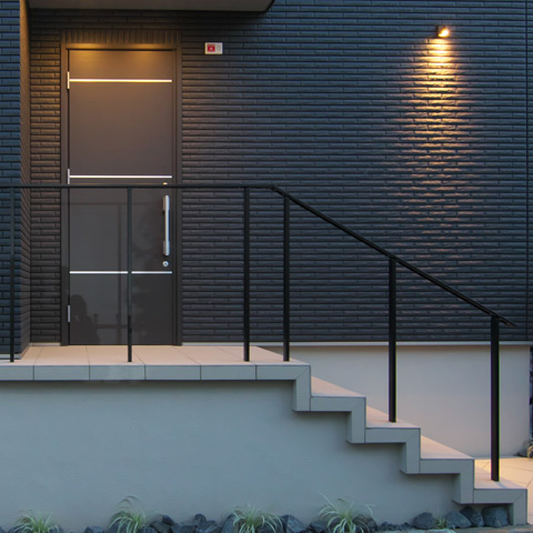 シンプルモダンの外構施工事例